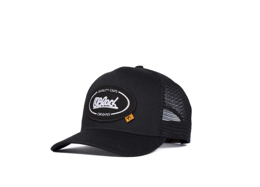 Gorra de hombre negra  Comprar online gorras trucker Oblack